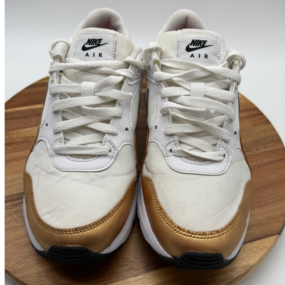 Nike Air Max SC Women's Size 9 1/2 Shoes White Metallic Gold Silver  0576 - Picture 5 of 11